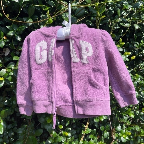 Baby Gap Hyacinth Hooded Zip Up Jacket 12-18Months - Picture 4 of 6